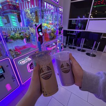 Ambrosia Brew - taro slushy & oolong milk tea w/ boba ++kawaii claw machines - Coffee & Tea Near Me - Garden Grove, California