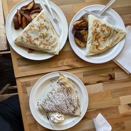 Grilled Vegetable Crepe  Santa Fe Crepe Nutella and Banana Crepe