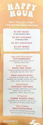 Menu photo 5 Lil' Simmzy's on the Deck El Segundo, CA