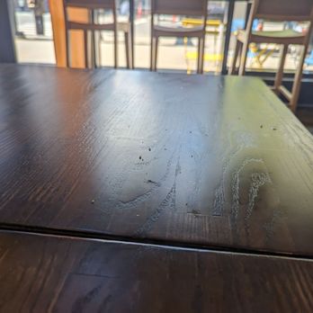 Little Luna - One of 3-4 tables that needed wiping down. - Cafes Near Me - Cambridge, Massachusetts Little Luna - One of 3-4 tables that needed wiping down. - Cafes Near Me - Cambridge, Massachusetts