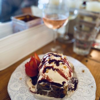 The Hideout Kitchen - Cranberry bread pudding. Yum! - New American Near Me - Lafayette, California