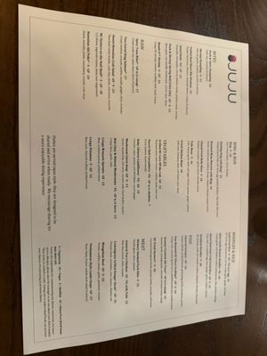 Menu photo 4 Juju Durham, NC