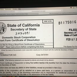 This states this business was dissolved in 2013. I could not find anything that states they are licensed business since 2013. This states this business was dissolved in 2013. I could not find anything that states they are licensed business since 2013.