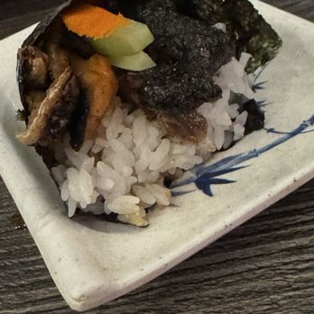 Love Boat Sushi - SALMON SKIN hand roll - Sushi Bars Near Me - San Marcos, California