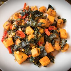 Sadhana Yoga and Ayurveda - We do recipes!  Here's some yummy Sweet Potato and Kale.