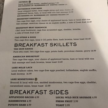 The Cook & The Ox - Breakfast menu - Steakhouses Near Me - St Paul, Minnesota The Cook & The Ox - Breakfast menu - Steakhouses Near Me - St Paul, Minnesota