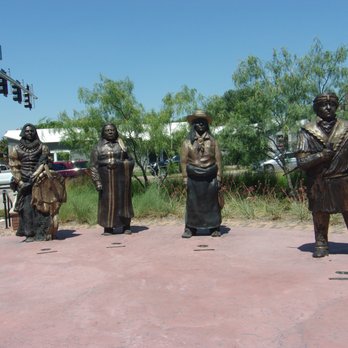 Historic Downtown - Peace Circle Statues - Local Flavor Near Me - Grapevine, Texas