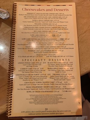 Menu photo 5 The Cheesecake Factory Sarasota, FL Menu photo 5 The Cheesecake Factory Sarasota, FL