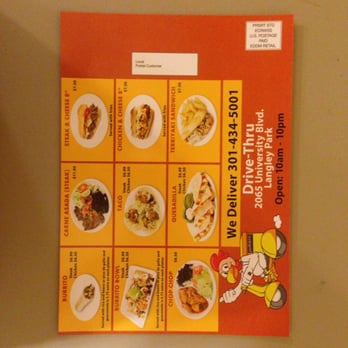 Pollo Oro - Menu 2 - Fast Food Near Me - Chillum, Maryland