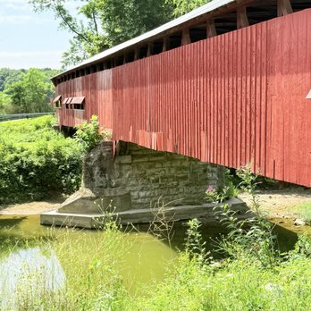Dunbar Bridge - Built on stone abutments - Landmarks & Historical Buildings Near Me - Greencastle, Indiana