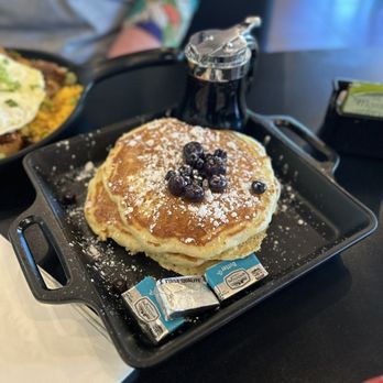 Moe Joe's Breakfast Eatery - Optional blueberry pancakes (+$2 in lieu of toast with a meal) - Breakfast & Brunch Near Me - Meridian, Idaho