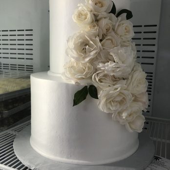 Caesar's Pastry - This is before red florals were added by Ivy Dahl Florals. - Bakeries Near Me - Los Angeles, California