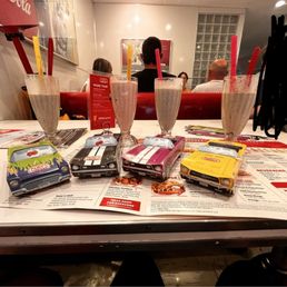 Toy cars, milkshakes