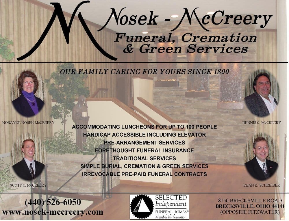 NOSEK-MCCREERY FUNERAL HOME - Updated July 2025 - Request Information