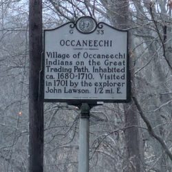 Occaneechi - Occaneechi Historical Marker, Hillsborough