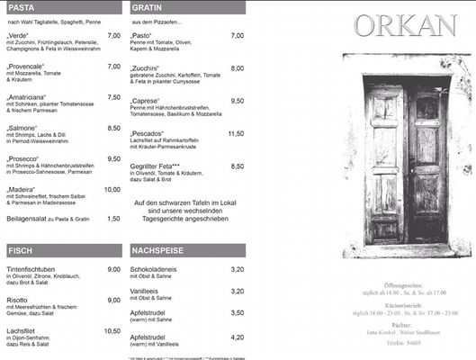 Menu photo 1 Orkan Regensburg, BY