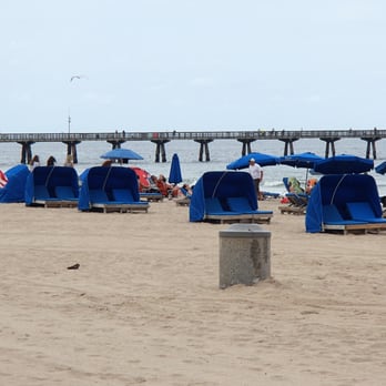 Pompano Beach - View looking north toward Pompano Pier - Beaches Near Me - Pompano Beach, Florida