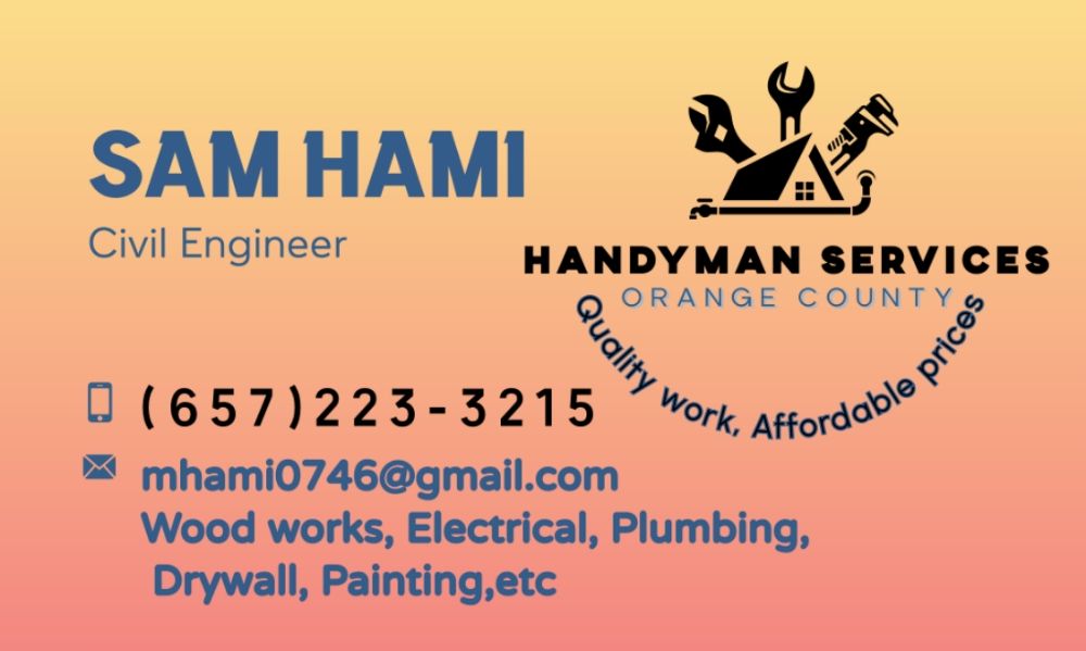 Sam Handyman Updated July 2025 Lake Forest California Handyman