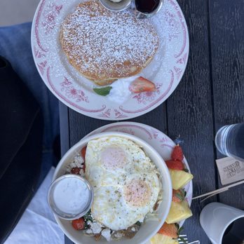 Eggstasy - Greek Skillet with pancakes - Coffee & Tea Near Me - Queen Creek, Arizona