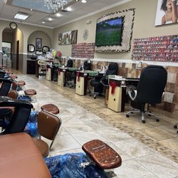 Hollywood Nails & Spa - Inside of the nail salon