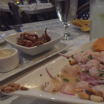 Casablanca - Peruvian ceviche and fried calamari. Its ok... Nothing tontalk about. - Seafood Near Me - Miami, Florida Casablanca - Peruvian ceviche and fried calamari. Its ok... Nothing tontalk about. - Seafood Near Me - Miami, Florida