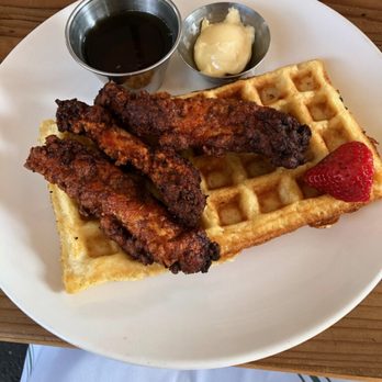 Sibling by Pushkin's - Burnt chicken & soggy waffle - New American Near Me - Sacramento, California Sibling by Pushkin's - Burnt chicken & soggy waffle - New American Near Me - Sacramento, California