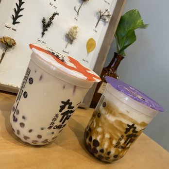 OneZo - OneZo Milk Tea next to Brown Sugar Dirty Milk - Bubble Tea Near Me - Troy, Michigan