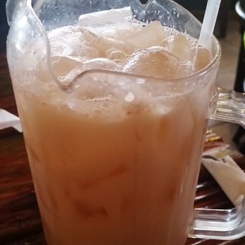 Mexico Restaurant - Horchata --served in pitcher sized! pinches of cinnamon on top :) - Mexican Near Me - Honolulu, Hawaii
