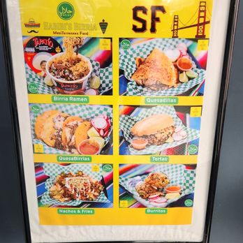 Habibi's Birria - Menu - Mexican Near Me - San Francisco, California Habibi's Birria - Menu - Mexican Near Me - San Francisco, California