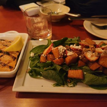 Catch Restaurant - Sweet potato salad with an addition of wood fired salmon - Seafood Near Me - Wilmington, North Carolina Catch Restaurant - Sweet potato salad with an addition of wood fired salmon - Seafood Near Me - Wilmington, North Carolina