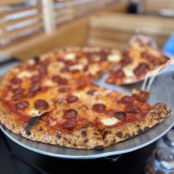 Fentonelli's Pizzeria and Bar - Pepperoni pizza. Photo credit by Monica Medina.