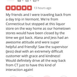 Liquors 44 - Great review about me and my coworkers! 2022!