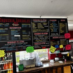 Carniceria Y Taqueria Gonzalez - Menu