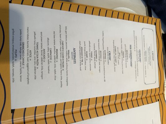 Menu photo 1 Marea Beverly Hills Beverly Hills, CA