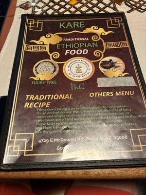 Menu photo 1 Kare Ethiopian Restaurant Phoenix, AZ Menu photo 1 Kare Ethiopian Restaurant Phoenix, AZ