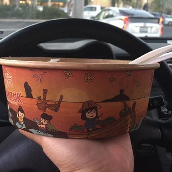 Sen Thai Noodle Bar - Love the art on their bowls - Noodles Near Me - Irvine, California