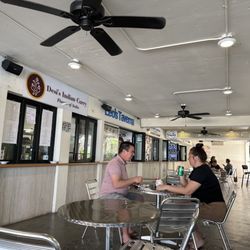 Leo's Taverna Waikiki - Outside eating area shared with five other restaurants