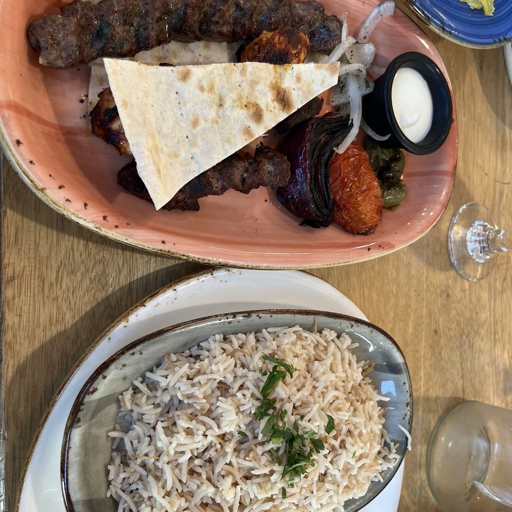 Lebnani House - Mixed Grill with rice - Lebanese Near Me - Milwaukee, Wisconsin Lebnani House - Mixed Grill with rice - Lebanese Near Me - Milwaukee, Wisconsin