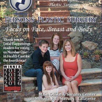 Persons Plastic Surgery - Thank you from my family to yours! Grateful to be voted number one in health care for the fourth year. -Barbara L Persons, MD, FACS - Plastic Surgeons Near Me - Lafayette, California Persons Plastic Surgery - Thank you from my family to yours! Grateful to be voted number one in health care for the fourth year. -Barbara L Persons, MD, FACS - Plastic Surgeons Near Me - Lafayette, California