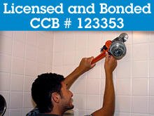 Slide of Service Tech Plumbing