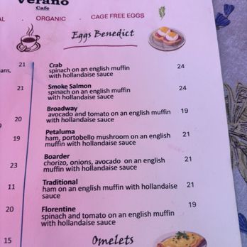 Verano Cafe - So many eggs Benedict - Breakfast & Brunch Near Me - Sonoma, California