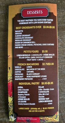 Menu photo 6 French Corner Cafe Palm Desert, CA