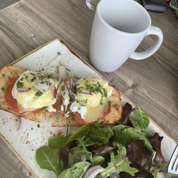 First Watch - Eggs with smoked salmon and coffee the best start for the day. - Cafes Near Me - Houston, Texas
