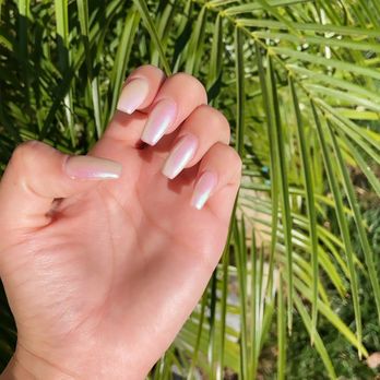 MJ Nails & Spa - Pearl nails done by Ashley! The shape is beautiful! - Nail Salons Near Me - Fontana, California MJ Nails & Spa - Pearl nails done by Ashley! The shape is beautiful! - Nail Salons Near Me - Fontana, California