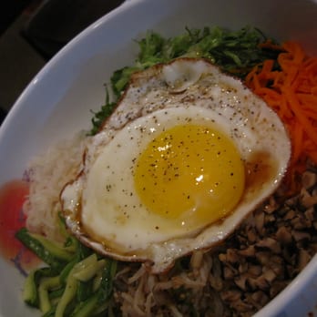 TTOWA - "Bi bim Bap" -- Korean Mixed Vegetable Rice Dish (with cucumbers, mushrooms, carrots, egg, etc.) - Korean Near Me - Arlington Heights, Illinois TTOWA - "Bi bim Bap" -- Korean Mixed Vegetable Rice Dish (with cucumbers, mushrooms, carrots, egg, etc.) - Korean Near Me - Arlington Heights, Illinois