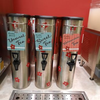 Chicken Salad Chick - Self-serve iced tea station - Southern Near Me - Ft. Myers, Florida
