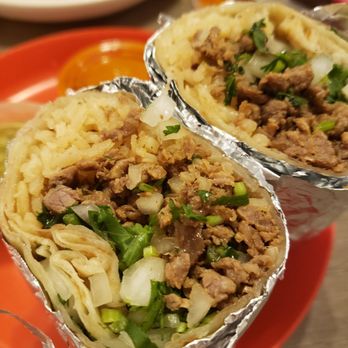 Tacos Maggi - Asada burrito. They ran out of beans. - Mexican Near Me - Buena Park, California