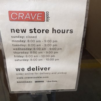 Crave Cookie - Hours - Desserts Near Me - Clovis, California