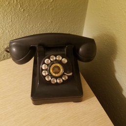 For all you kiddies out there, this is an old phone in the room that works. For all you kiddies out there, this is an old phone in the room that works.
