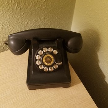 Blue Swallow Motel - For all you kiddies out there, this is an old phone in the room that works. - Hotels Near Me - Tucumcari, New Mexico Blue Swallow Motel - For all you kiddies out there, this is an old phone in the room that works. - Hotels Near Me - Tucumcari, New Mexico